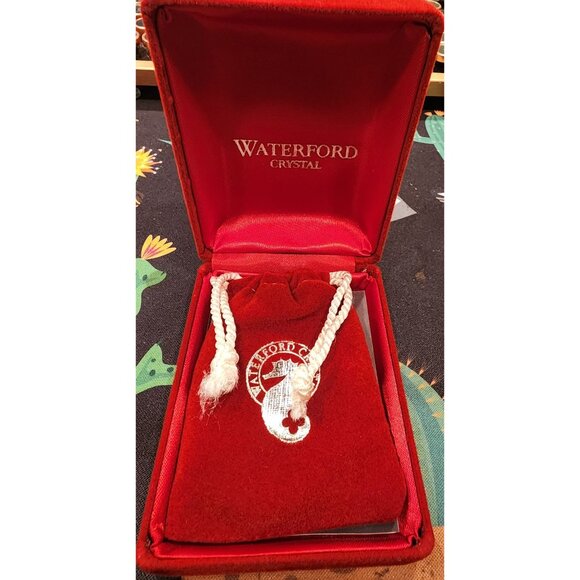 Waterford Crystal Twelve Days Of Christmas 1993 Ornament -  "5 Golden Rings" - Picture 4 of 5